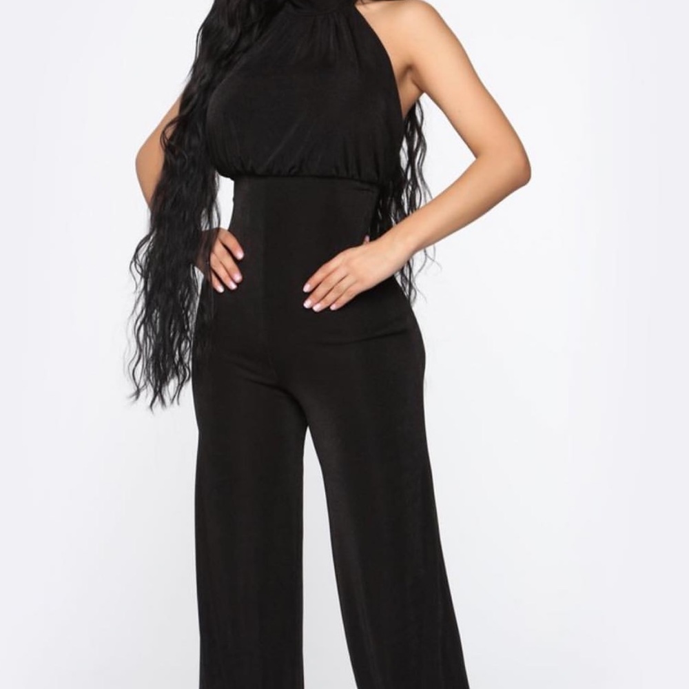 Black fashion nova jumpsuit
